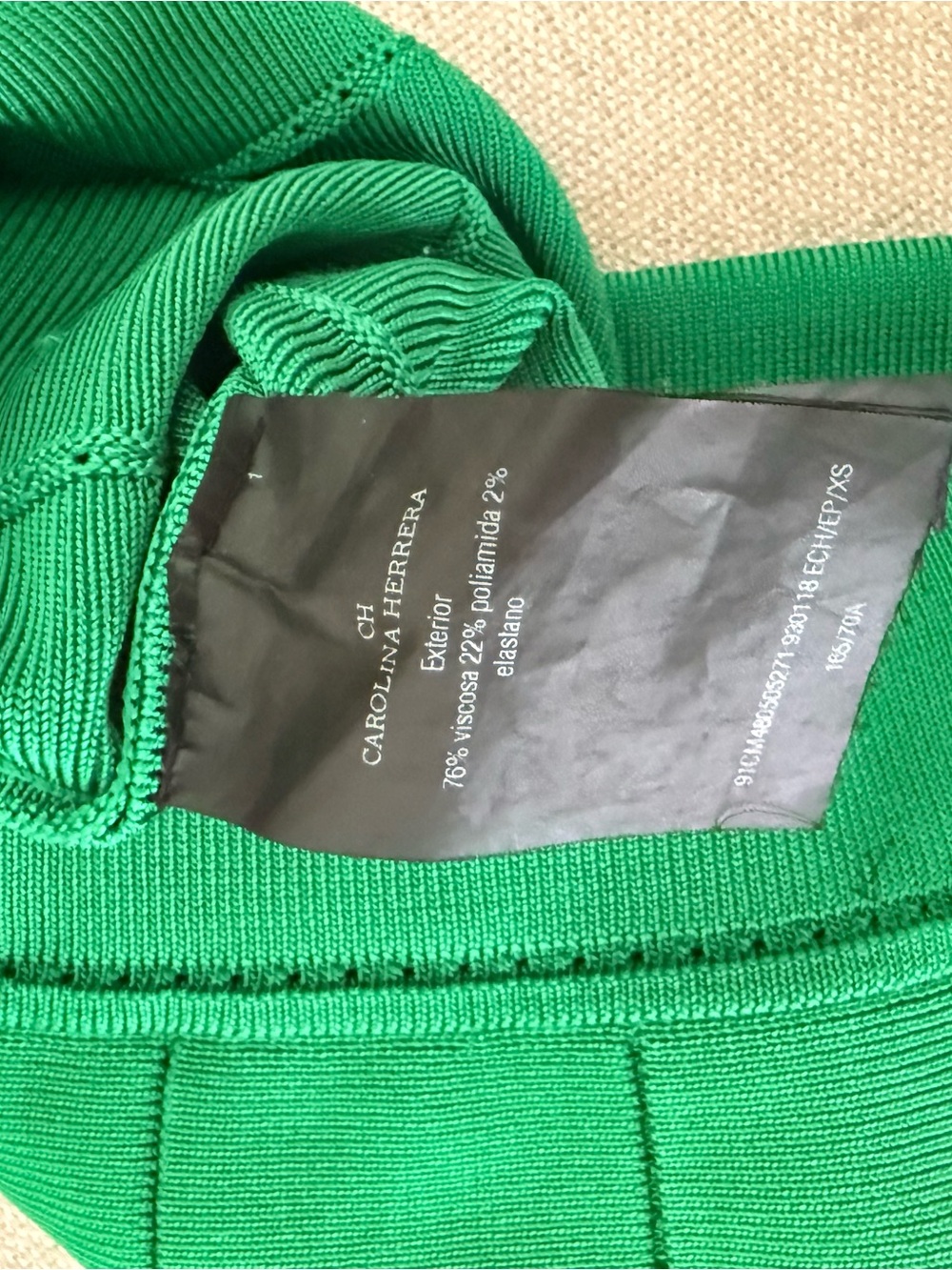 Carolina Herrera Emerald Green Bandage Pencil Skirt - Picture 4 of 5